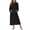 Black, variant on Women Zipper Robe Fleece Long Sleeves Bathrobe Sleepwear Warm Soft Housecoat with Pockets Zip Up House Dresses
