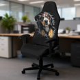thumbnail image 5 of Whosucclay 3D Dachshund Dog Print Gaming Chair Cover, Stretchable Machine Washable Computer Chair Seat Slipcovers with Armrest Cover Fits Most Office/PC Chairs & Racing Style Seats, 5 of 8