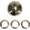 Range Kleen Single Replacement Knob Kit, Electric Ranges, Chrome, 10 Pieces