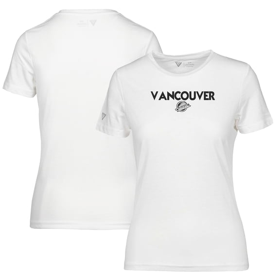 Women's Levelwear White Vancouver Canucks Maddox City Capsule T-Shirt