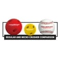 thumbnail image 4 of PowerNet Micro Crusher Training Baseballs, Baseball Hitting Trainer for Improved Speed, Power & Coordination, Batting Practice Baseballs 12PK (Yellow), 4 of 5