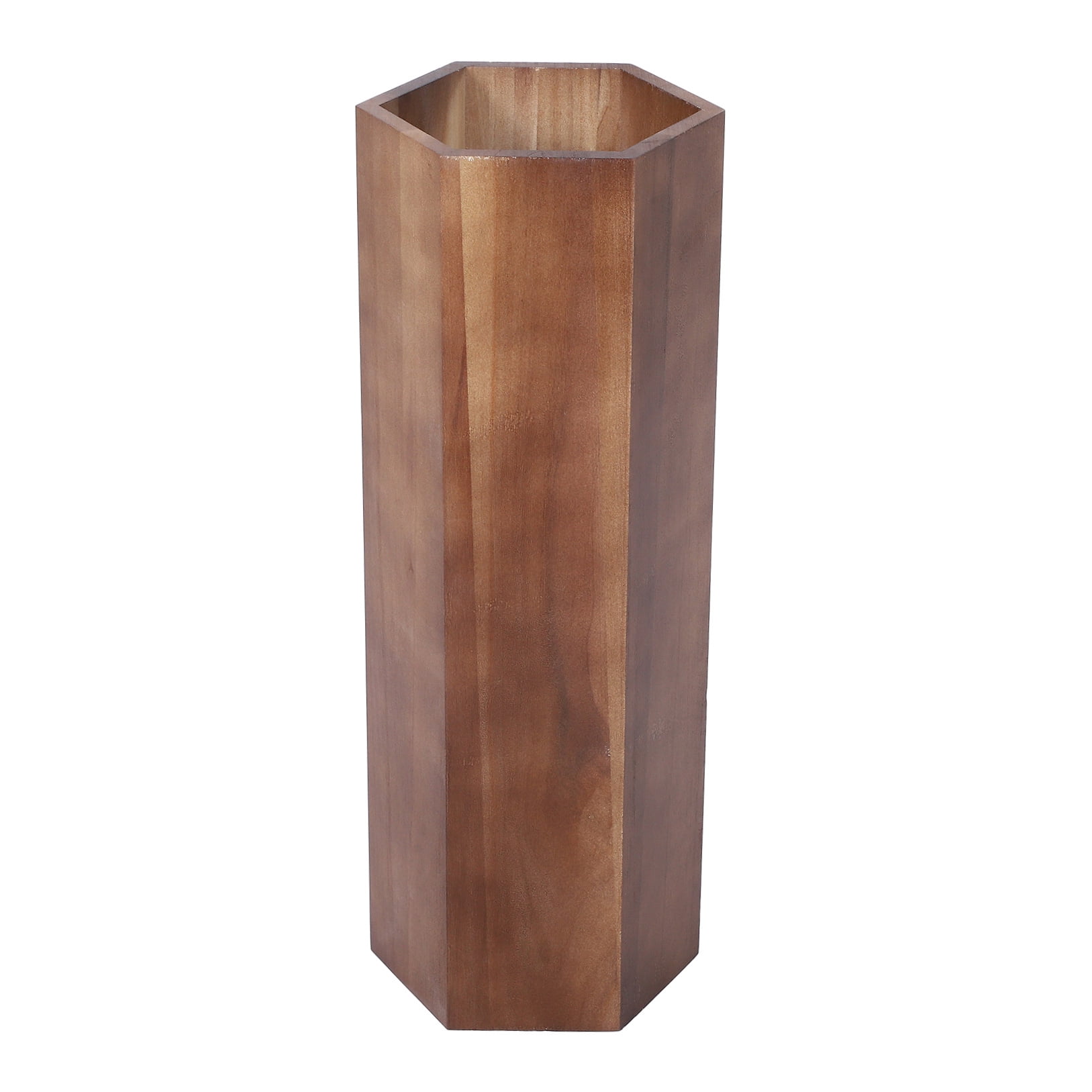 WHAMVOX 1Set Walnut Wood Umbrella Storage Holder with Water Collection for Business Owners