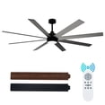 thumbnail image 1 of 72 Inch Ceiling Fan with Lights - Large Modern Indoor Outdoor Fan - 8 Blade Design with Dual Finish - Quiet DC Motor 6 Speed Reversible - 3 CCT Lighting - Remote Control for Living Room Kitchen Patio, 1 of 7