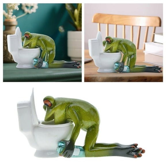 Funny Vomiting Statue Resin Desktop Decoration Home Tabletop Bathroom Ornament Craft Sculpture
