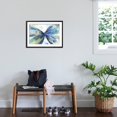 thumbnail image 3 of Art.com Blue butterfly Art Print by Allison Pearce, Black Frame Wall Art, 29" x 21", 3 of 5