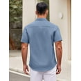 thumbnail image 2 of COOFANDY Men's Casual Button Down Shirts Short Sleeve Shirts Lightweight Beach Shirts, 2 of 10
