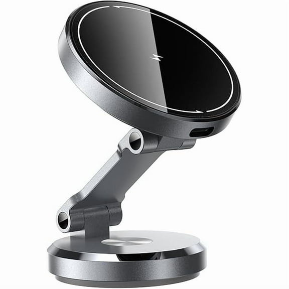 FU1999 for MagSafe Car Mount Charger, [ Upgrade Rotatable Charging Panel ] 15W Fast Charging Metal Magnetic Phone Holder, Dashboard Wireless Charger for iPhone 16/15/14/13/12 Pro Max Plus