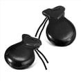 thumbnail image 1 of 1 Par de CastañUelas EspañOlas CastañUelas Flamencas con Cuerda CastañUelas de PercusióN Manual de Madera Tradicional (Negro), 1 of 5