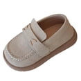 thumbnail image 3 of hengsof Girls' Spring Summer Fashionable Flats Adjustable Hook Loop Children's Casual Dress Shoes Solid Color Soft Soled Formal Shoes, 3 of 9