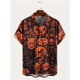 thumbnail image 3 of Camisas hawaianas de manga corta, divertidas camisas de Halloween, camisas de moda para hombres, blusas de playa espeluznantes, ropa para hombres, camisas de un solo pecho, 3 of 5