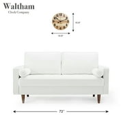 Waltham Real Wood Wall Clock, 12” Analog Clock, Battery Operated, Natural Finish - 100% Real Wood!