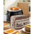 thumbnail image 4 of Farmhouse Toaster Cover 2 Slice, Small Kitchen Appliance Covers, Brown Country Star Berry Vintage Wood Grain Toaster Oven Cover with Loop, Bread Machine Cover Polyester Dust Cover Protection, 4 of 4