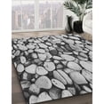 thumbnail image 2 of Ahgly Company Indoor Rectangle Patterned Light Black Novelty Area Rugs, 7' x 9', 2 of 6