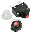 thumbnail image 4 of Uxcell Thermal Circuit Breakers 10A Push Button Reset Overload Protector Switch with Waterproof Cap 2 Pcs, 4 of 4