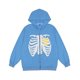thumbnail image 1 of BlueMSkeleton Zip Up Hoodie para Mujeres Hombres Skeleton Jacket Otoño Primavera Sudadera, 1 of 5