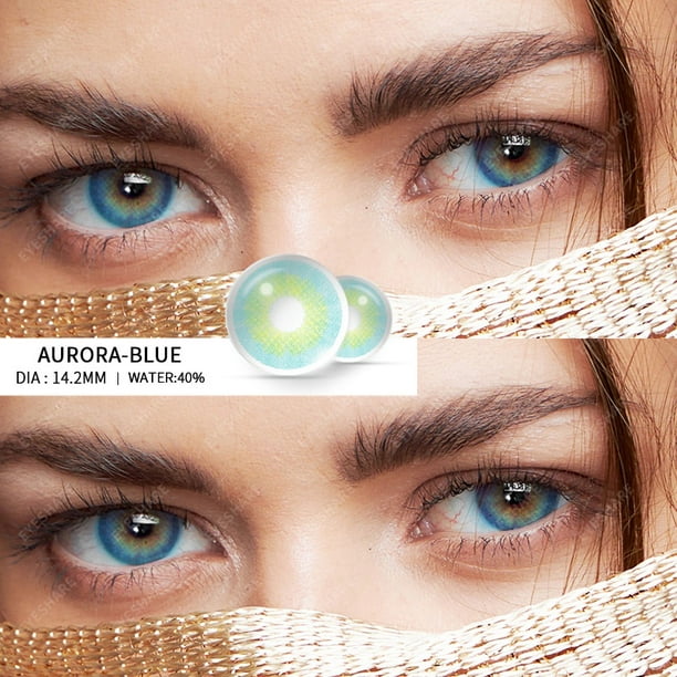 EYESHARE Lenses 1 Pair =2PCS AURORA Series 12 Colors Contact Lens Eye Contacts Colored Lenses Cosmetic Yearly