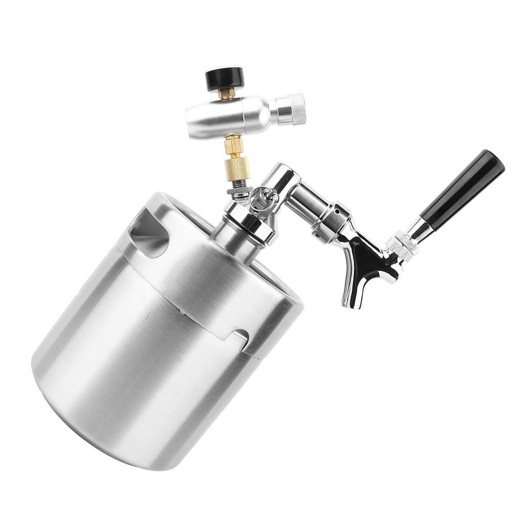 Greensen 1.8L Stainless Steel Beer Keg Wine Barrel Automatic Beer