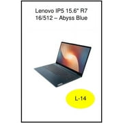 Lenovo Ideapad 5 15.6 Laptop, AMD Ryzen 7 5825U, 16GB RAM, 512GB SSD, Abyss Blue, Windows 11 Home, 82SG00BLUS
