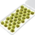 thumbnail image 3 of TISHITA 32 Pcs de Fleurs Miniatures en Grappe pour Kits de Construction de Modèles, Vert Sable Clair, 3 of 8
