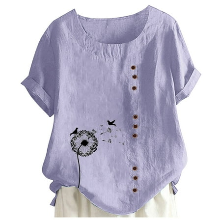 

Sngxgn Women s V Neck Mesh Panel Blouse 3/4 Bell Sleeve Loose Top ShirtPlus Size Corset Tops For Women Purple X-Large