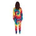 thumbnail image 3 of #FollowMe Matching Christmas Pajamas for Family & Couples  Festive Holiday Sleepwear (Tie Dye Bright Swirl, Womens 3X), 3 of 3