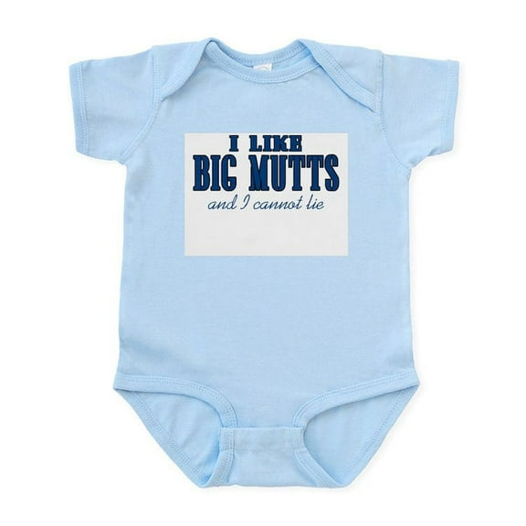 CafePress - I Like Big Mutts Body Suit - Baby Light Bodysuit, Size Newborn - 24 Months