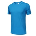 thumbnail image 5 of Sopiago Mens Casual Slim Fit Short Sleeve Crew Neck T-Shirts Soft Lightweight T Shirts for Man Blue,M, 5 of 7