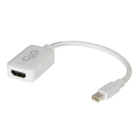 C2G 8in Mini DisplayPort to HDMI Adapter-Thunderbolt to HDMI Converter-White