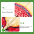 thumbnail image 5 of TABLETREANDS White Synthetic Material Handwoven Fan Summer Cooling 1Pcs 15.4x12.6in, 5 of 6