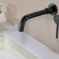 thumbnail image 3 of Wall Mount Single Handle Bathroom Faucet Matte Black,Matte Black Brass Bath Faucets Bathroom Sink Faucets, 3 of 6