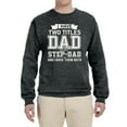 thumbnail image 2 of Wild Bobby,I Have Two Titles Dad and Step Dad Rock Them Both Step Dad Gift, Father's Day, Unisex Crewneck Graphic Sweatshirt, Heather Black, Small, 2 of 3
