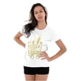 thumbnail image 4 of Cute Spring Happy Easter Bunny Ears Womens Slim Fit Graphic Tee Brisco Brands S, 4 of 5