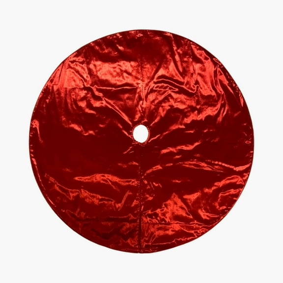 60" Red Metallic Tree Skirt