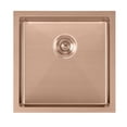 thumbnail image 3 of Whitehaus Noah Plus 16 gauge Single Bowl Linen Textured Dual-Mount Sink Set, 3 of 5