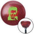 thumbnail image 1 of Green Elvis Red Retro Metal Flake Shift Knob with M16 x 1.5 Insert Shifter Auto, 1 of 1