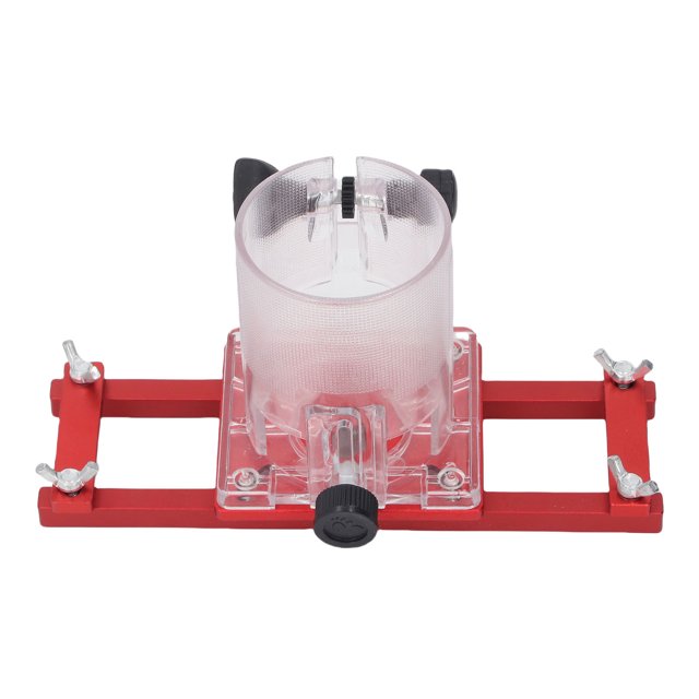 Wood Trimmer Router Base, Aluminum Alloy 2 in 1 Wood Compact Accurate Tight Fit Cabinet Closet Furniture Router Slotting Bracket Versatile for Woodworking