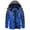 Blue, variant on Men's Winter Waterproof Ski Jackets with Hooded Windproof Fleece Warm Snow Coat with Multi-Pockets For Hiking and Snowboarding ,Black,XL