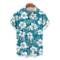 thumbnail image 4 of Purcolt Hawaiian Shirts for Men Summer Casual Short Sleeve Collared Button Down Shirts Novelty Tropical Print Beach Shirts Comfortable Tee Tops, 4 of 6