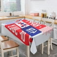 thumbnail image 4 of sruoe Tablecloth, 54 X 108in Independence Day Tablecloth, Waterproof Machine Washable Foldable Red Rectangle Tablecloths, Table Cloth for Dining, Home, Party Decor, Nylon Spandex, 4 of 5