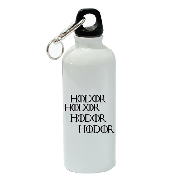 Hodor Hodor Hodor Hodor White Aluminum Sports 20 oz Water Bottle