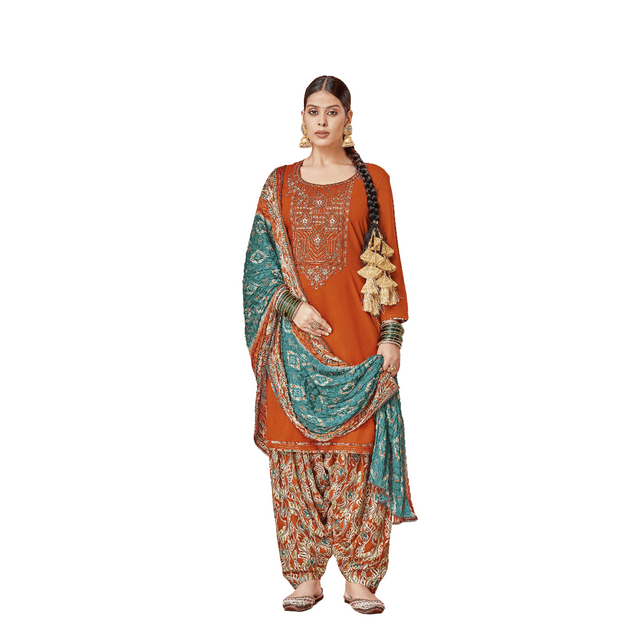 Kurti Indien Imprimé en Rayonne Fait Main