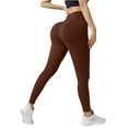 thumbnail image 5 of Yindaity Women'S Leggings High Waisted Leggings for Women - Tummy Control Yoga Pants for Workout Running Athletic Women's Leggings(Coffee,S), 5 of 5