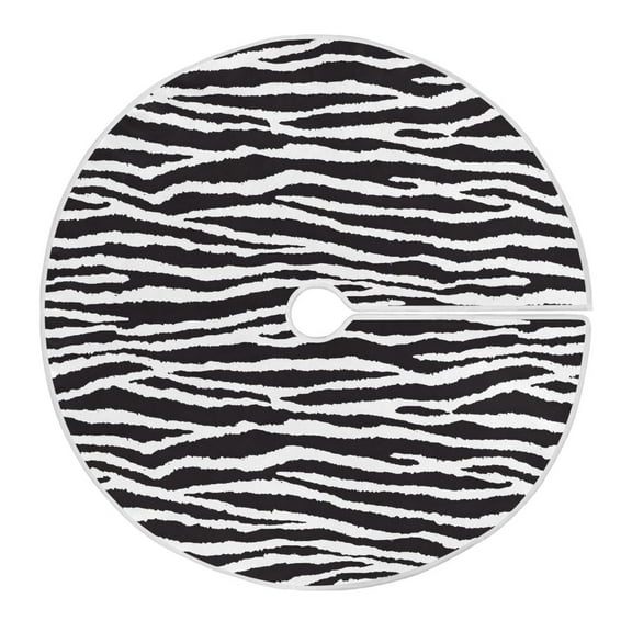 Ryvnso Christmas Tree Skirt Art Zebras Print Xmas Tree Skirts Ornament Home Decorations 35.4"