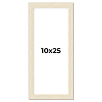 10x25 Frame White Real Wood Picture Frame Width 1.5 inches | Interior Frame Depth 0.5 inches | Barn