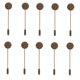 thumbnail image 5 of HEANUJJ 10Ud Pin Redondo Para En Aleación Café Para Accesorios De Manualidades, 5 of 7