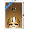 thumbnail image 3 of NFL New Orleans Saints - S. Preston Mascot Sir Saint 20 Wall Poster, 22.375" x 34", Framed, 3 of 3