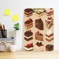 thumbnail image 2 of FORMRS Acrylic Clipboard with Low Profile Clip Standard A4 Letter Size, 12.5" x 9", Brown Cakes, 2 of 8