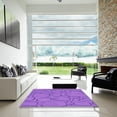 thumbnail image 7 of Ahgly Company Machine Washable Indoor Square Transitional Heliotrope Purple Area Rugs, 6' Square, 7 of 7