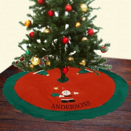 Personalized Santa Christmas Tree Skirt - Walmart.com - Personalized Santa Christmas Tree Skirt - Walmart.com