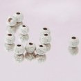 thumbnail image 1 of 10 unids / lote 925 sueltas de la en tono plateado para manualidades de joyería de DIY Macarena Los granos flojos, 1 of 8